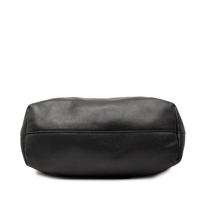Bicolor Vitello Daino Open Convertible Tote - Image 3