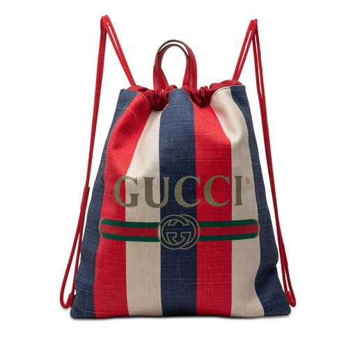 Canvas Sylvie Baiadera Web Drawstring Backpack - Image 1