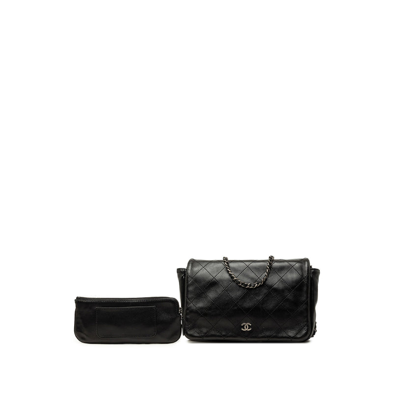 CC Quilted Lambskin Full Flap Wallet on Chain - Image 7