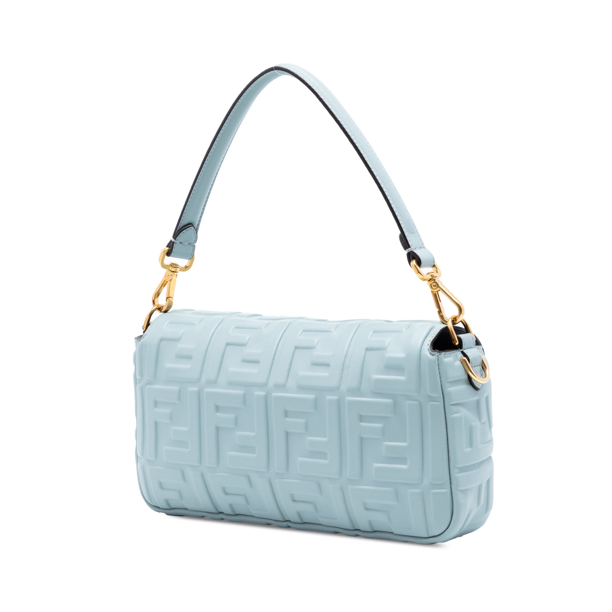 Zucca Embossed Leather Baguette Satchel - Image 2