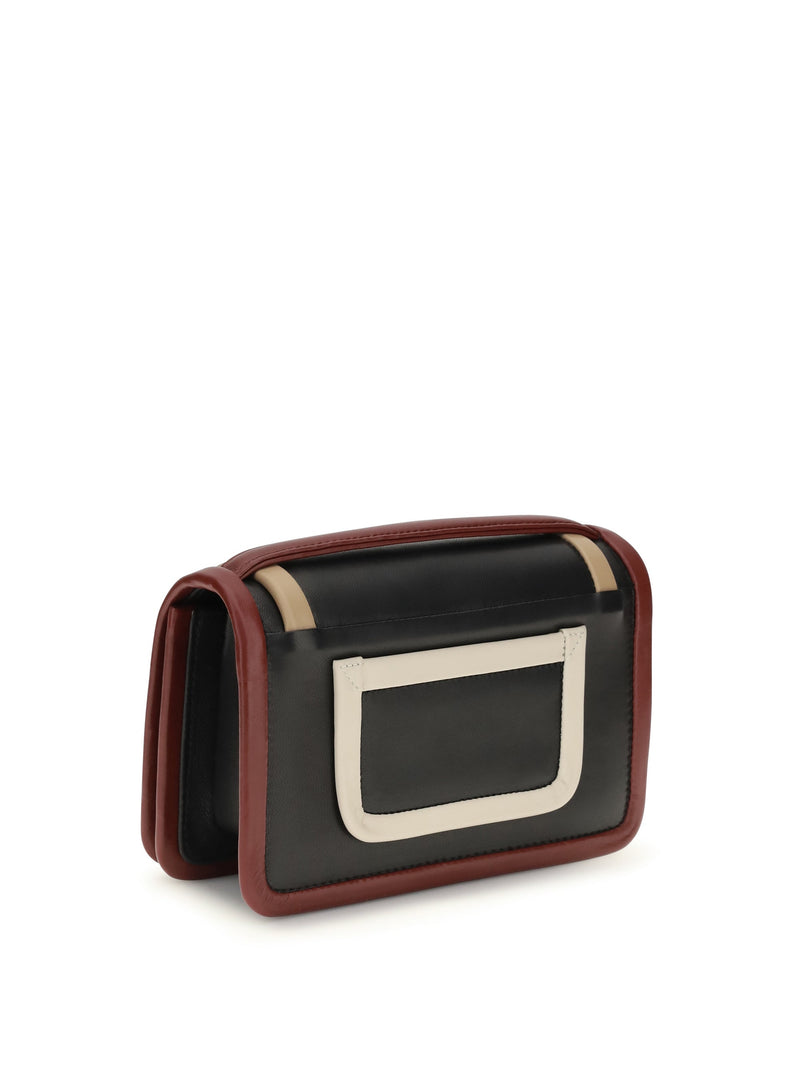 Pierre Hardy Shoulder Bag — Black Leather