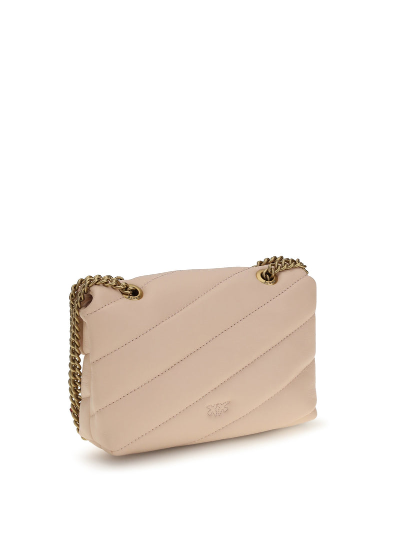 Pinko Shoulder Bag — Pink Calf Leather