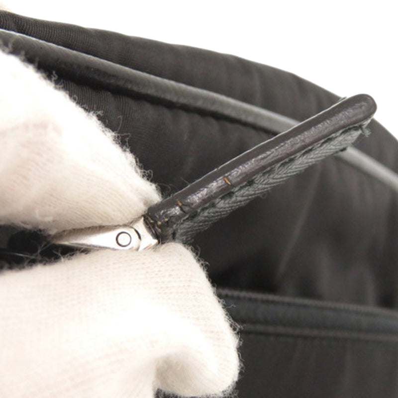 Saffiano Trimmed Tessuto Clutch - Image 11