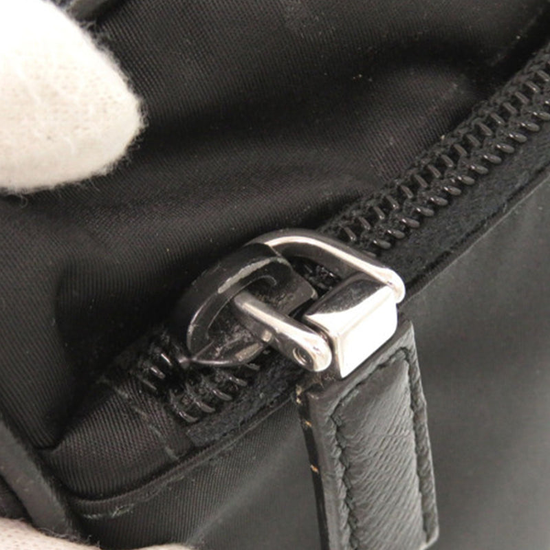 Saffiano Trimmed Tessuto Clutch - Image 17