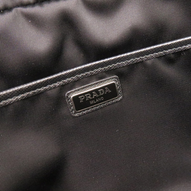 Saffiano Trimmed Tessuto Clutch - Image 7