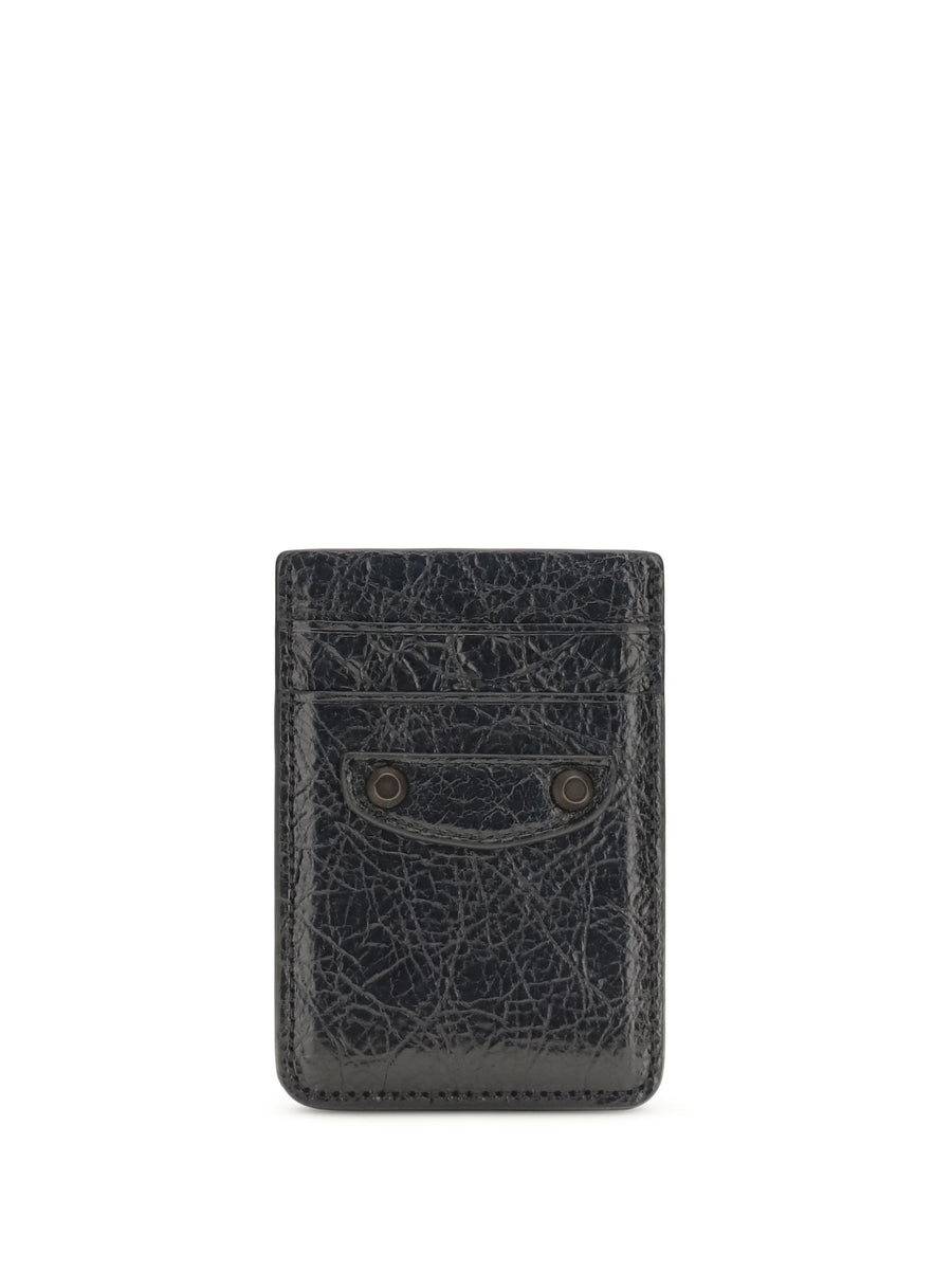 Balenciaga Le City Card Case — Black Lamb Ovis Aries Cases