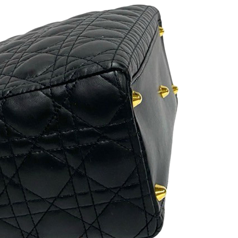 Large Lambskin Cannage Lady Dior - Image 10