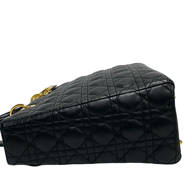 Large Lambskin Cannage Lady Dior - Image 13
