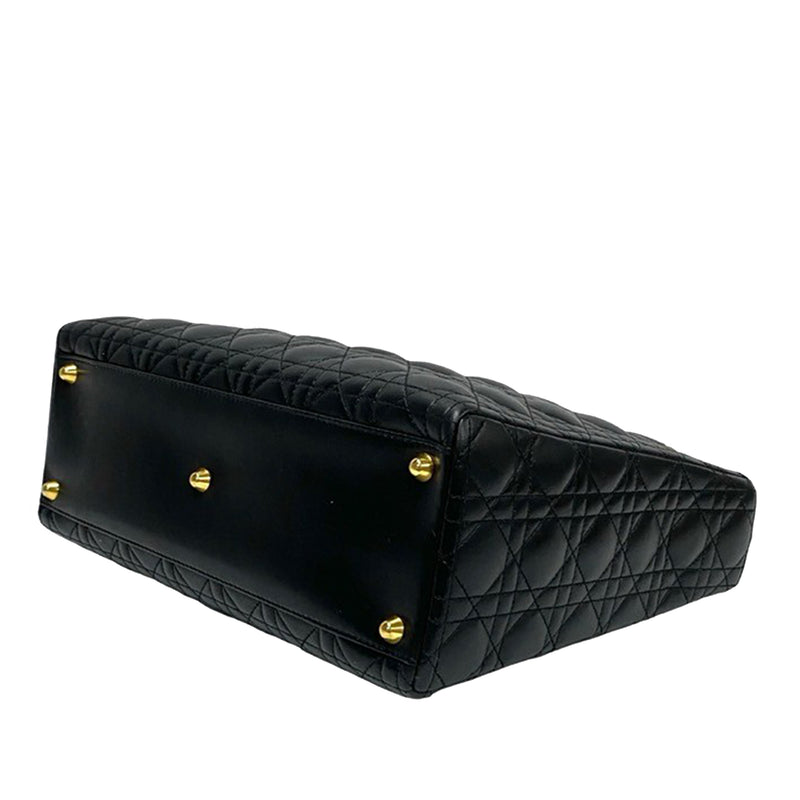 Large Lambskin Cannage Lady Dior - Image 16