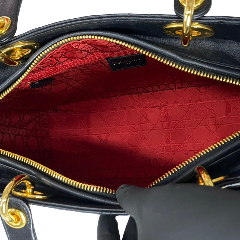 Large Lambskin Cannage Lady Dior - Image 4
