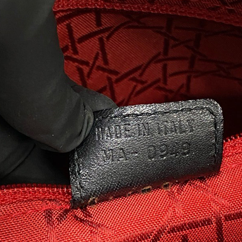 Large Lambskin Cannage Lady Dior - Image 7