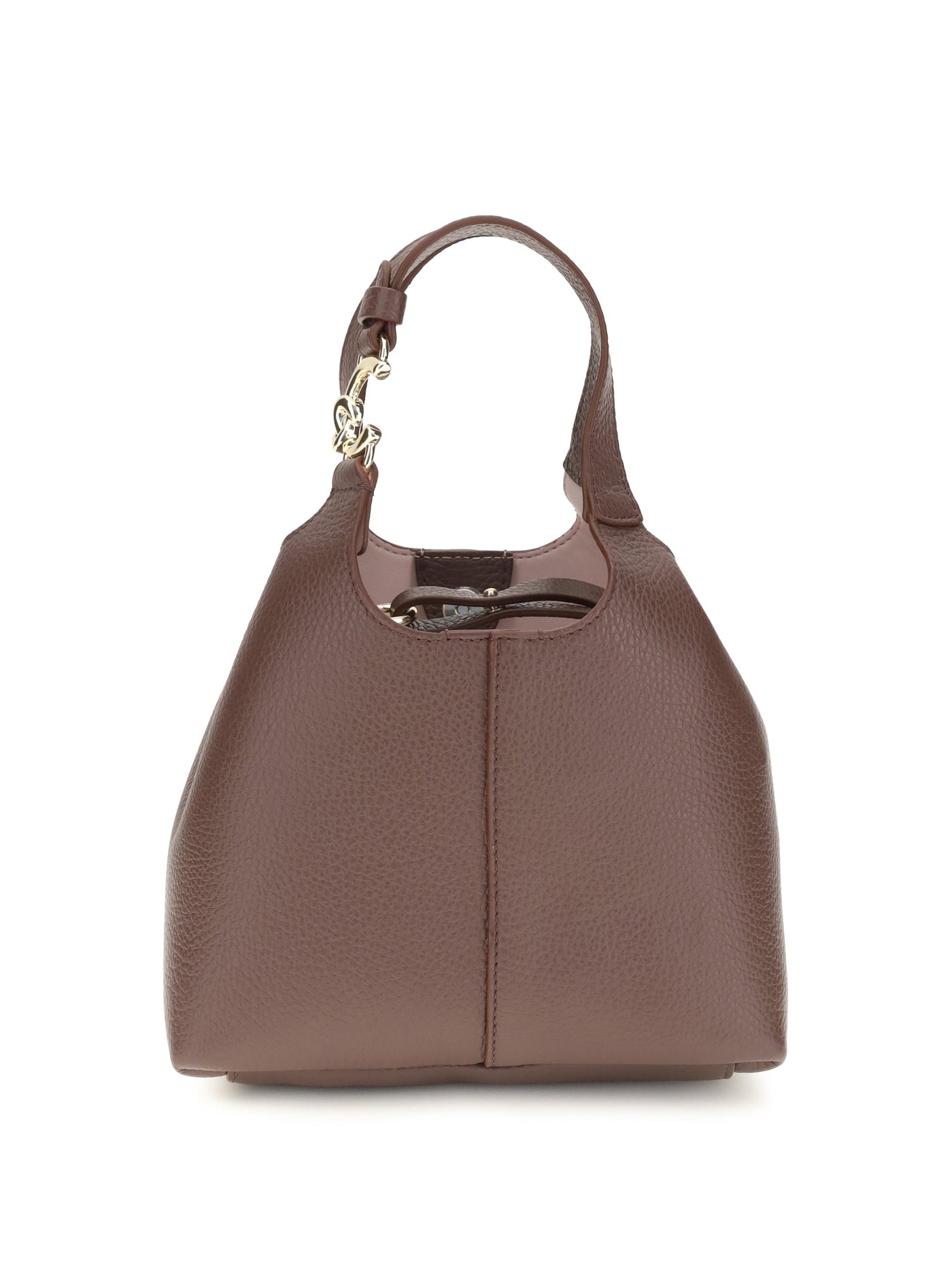 Coccinelle Shoulder Bag — Brown Calf Leather Bos Taurus