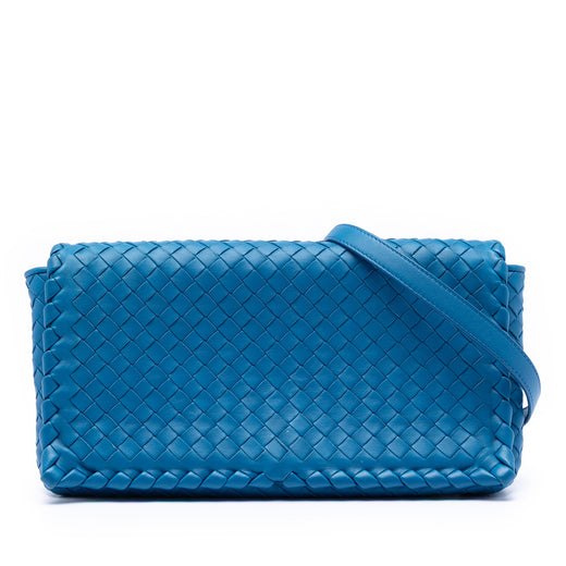 Nappa Intrecciato Flap Crossbody - Image 1
