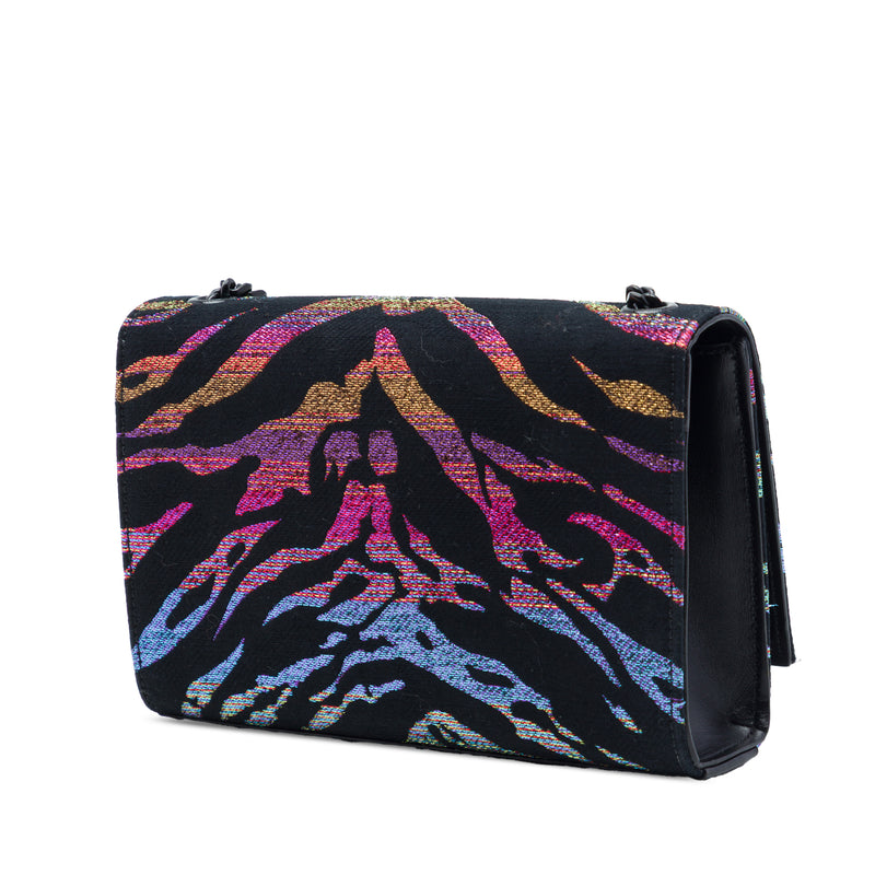 Small Canvas Metallic Tiger Print Monogram Kate Crossbody - Image 2