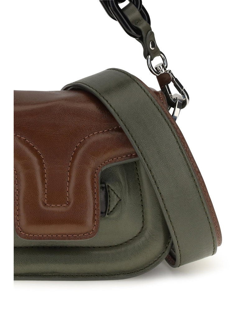 Pierre Hardy Shoulder Bag — Green Calf Leather Bos Taurus