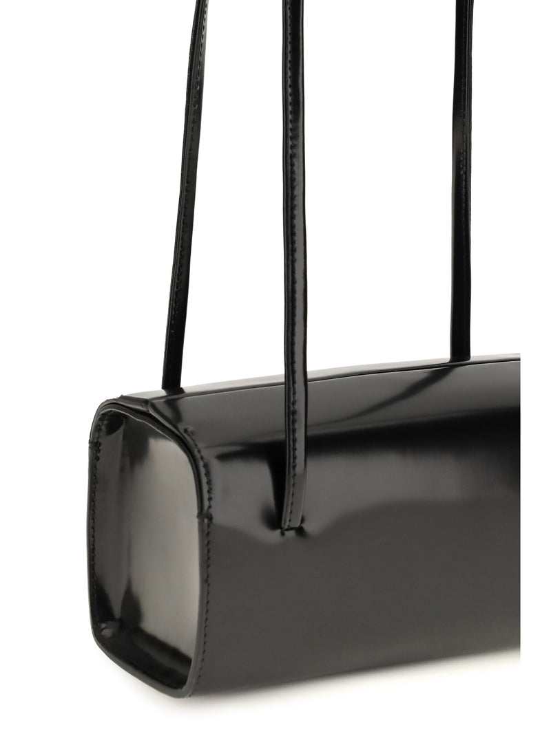 Fane Shoulder Bag — Black Calf Leather