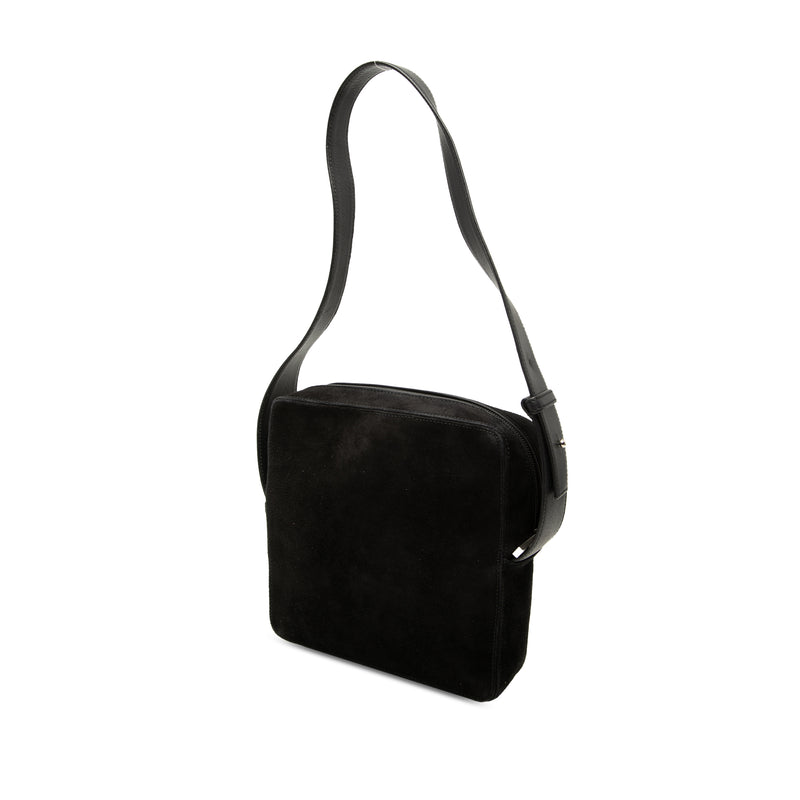 Suede Anagram Shoulder Bag - Image 2