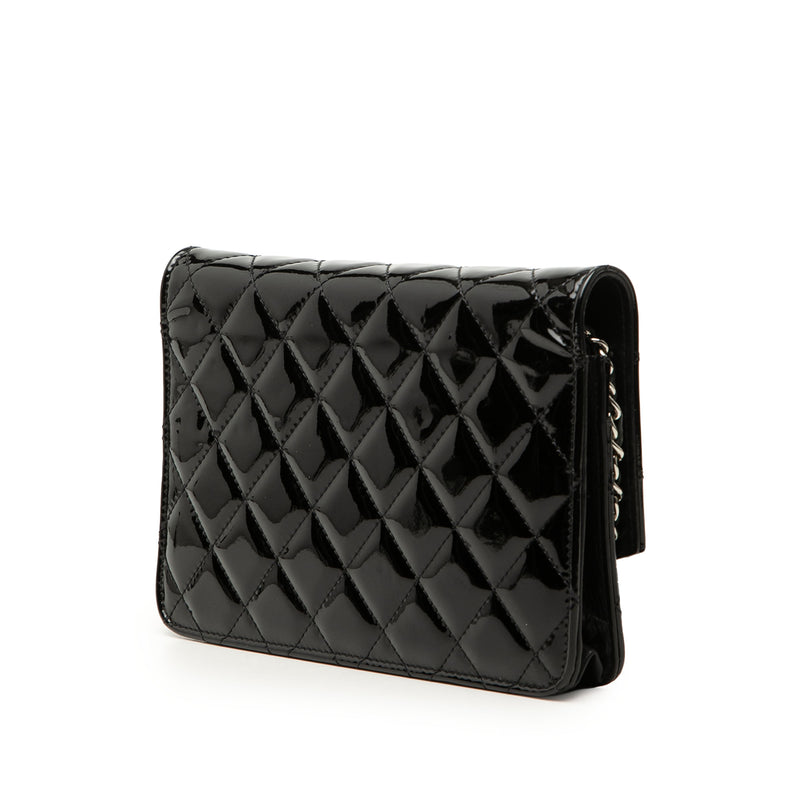 CC Quilted Patent Brilliant Wallet On Chain - Image 2