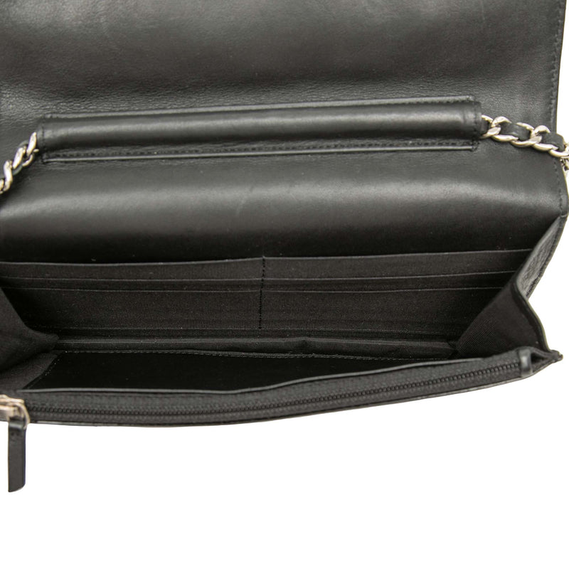 CC Quilted Patent Brilliant Wallet On Chain - Image 4