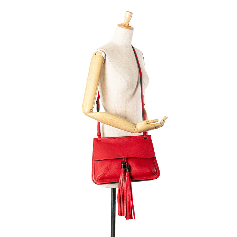 Medium Leather Bamboo Daily Crossbody - Image 12