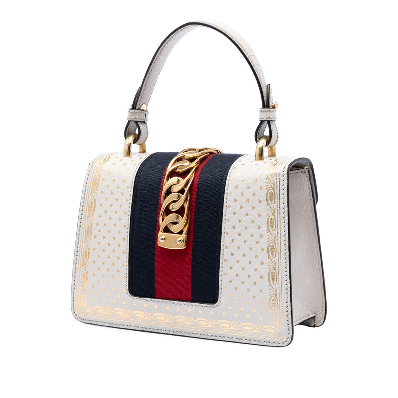 Mini Calfskin Web Star Print Sylvie Satchel - Image 2