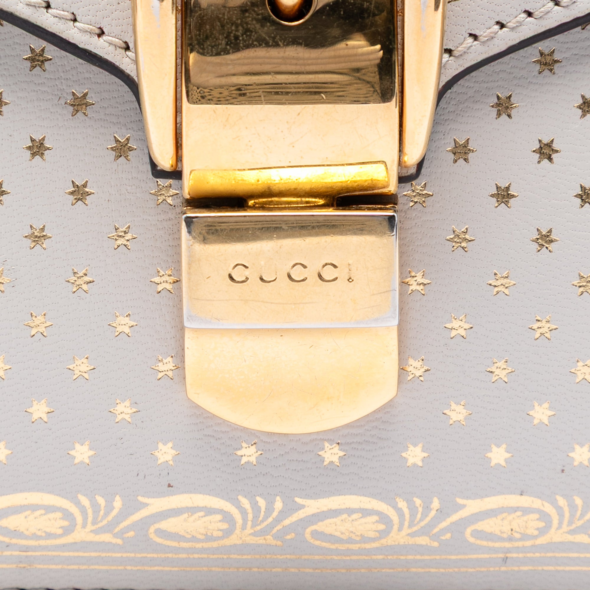 Mini Calfskin Web Star Print Sylvie Satchel - Image 5