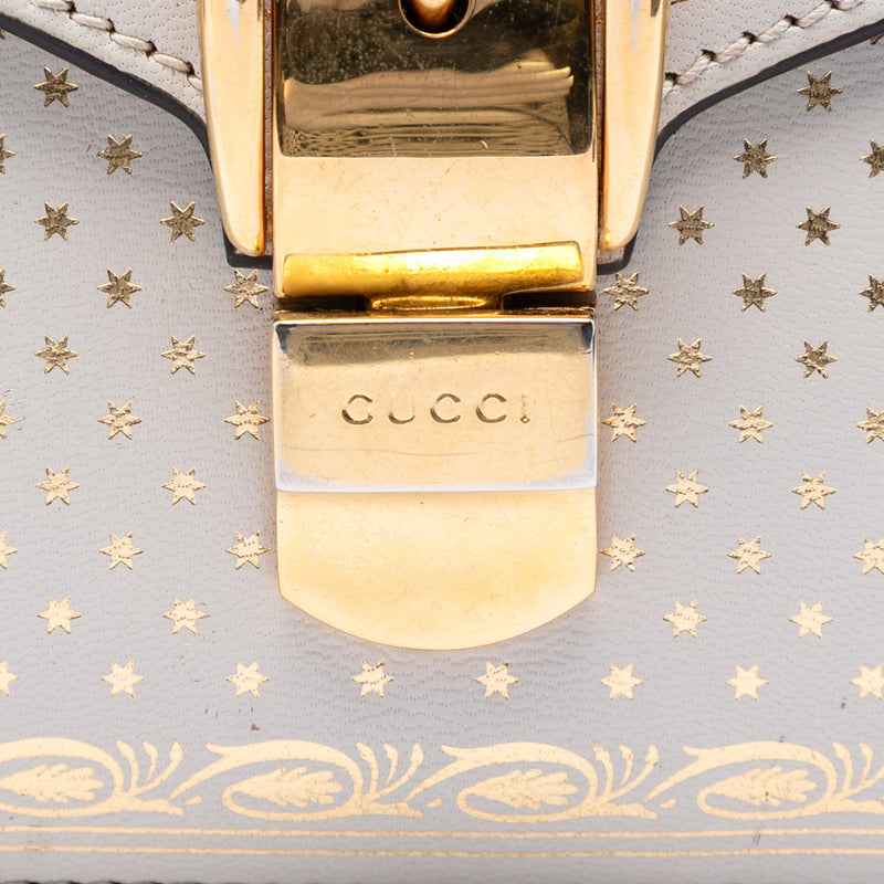 Mini Calfskin Web Star Print Sylvie Satchel - Image 5