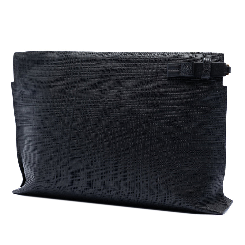 Leather Anagram T Clutch - Image 2