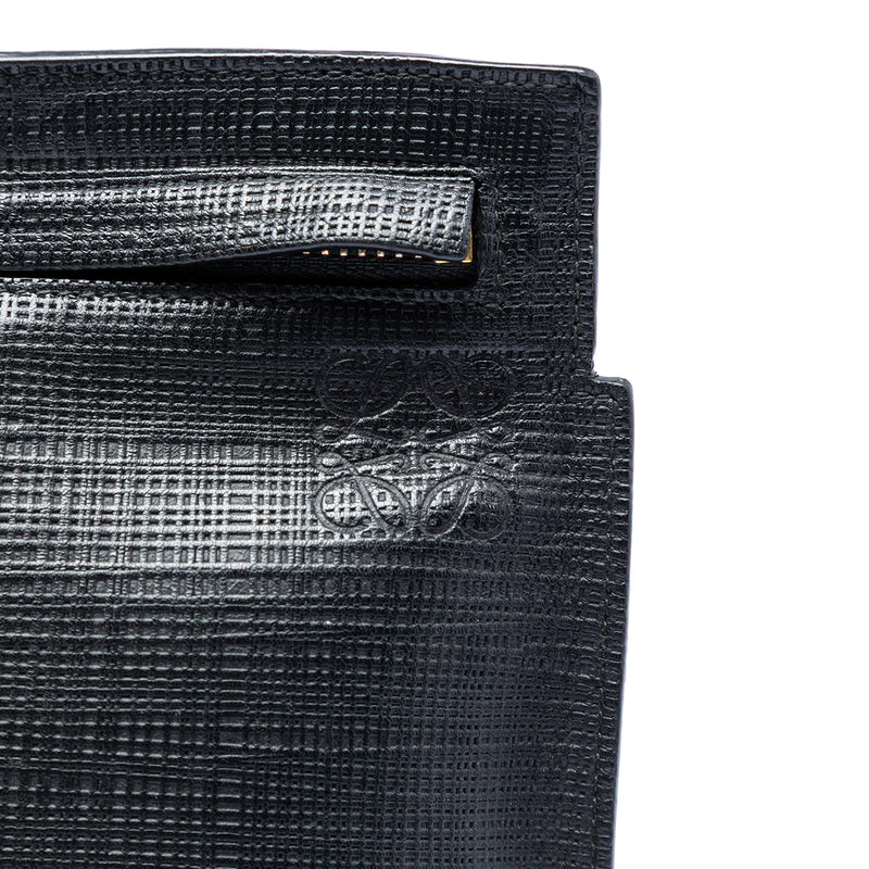 Leather Anagram T Clutch - Image 5