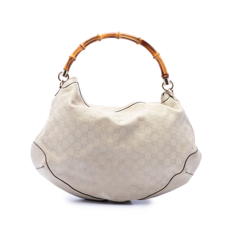 Guccissima Peggy Bamboo Satchel