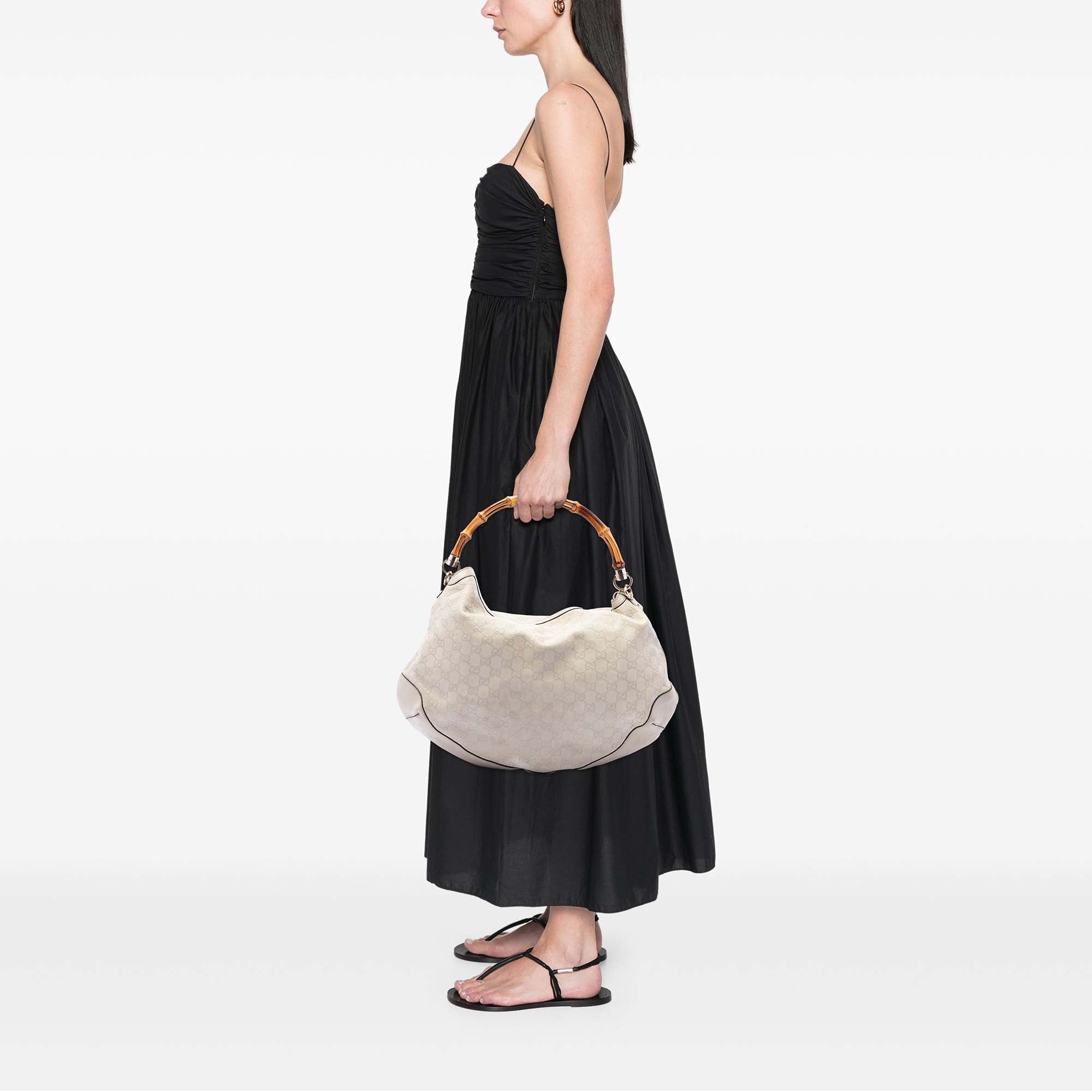 Guccissima Peggy Bamboo Satchel - Image 6