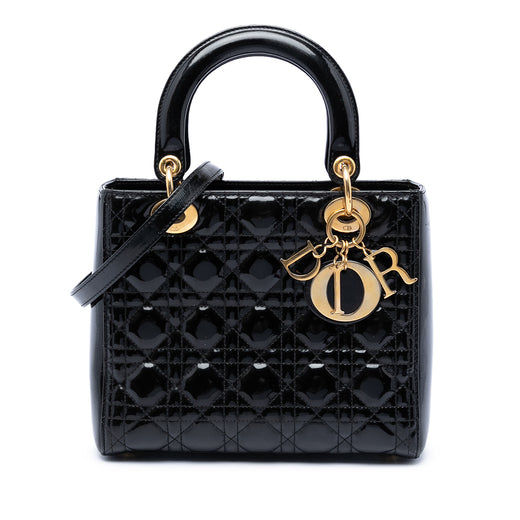 Medium Patent Cannage Lady Dior - Image 1