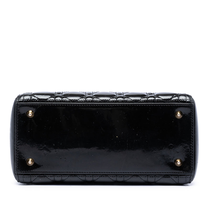 Medium Patent Cannage Lady Dior - Image 3