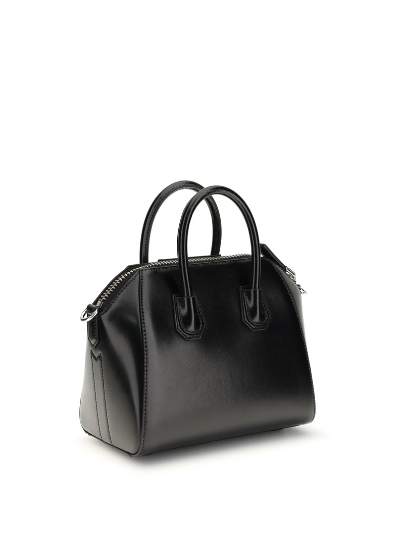 Givenchy Top Handle Bag — Black Calf Leather Bos Taurus