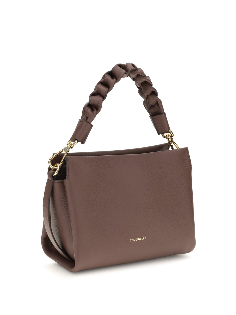 Coccinelle Shoulder Bag — Brown Calf Leather
