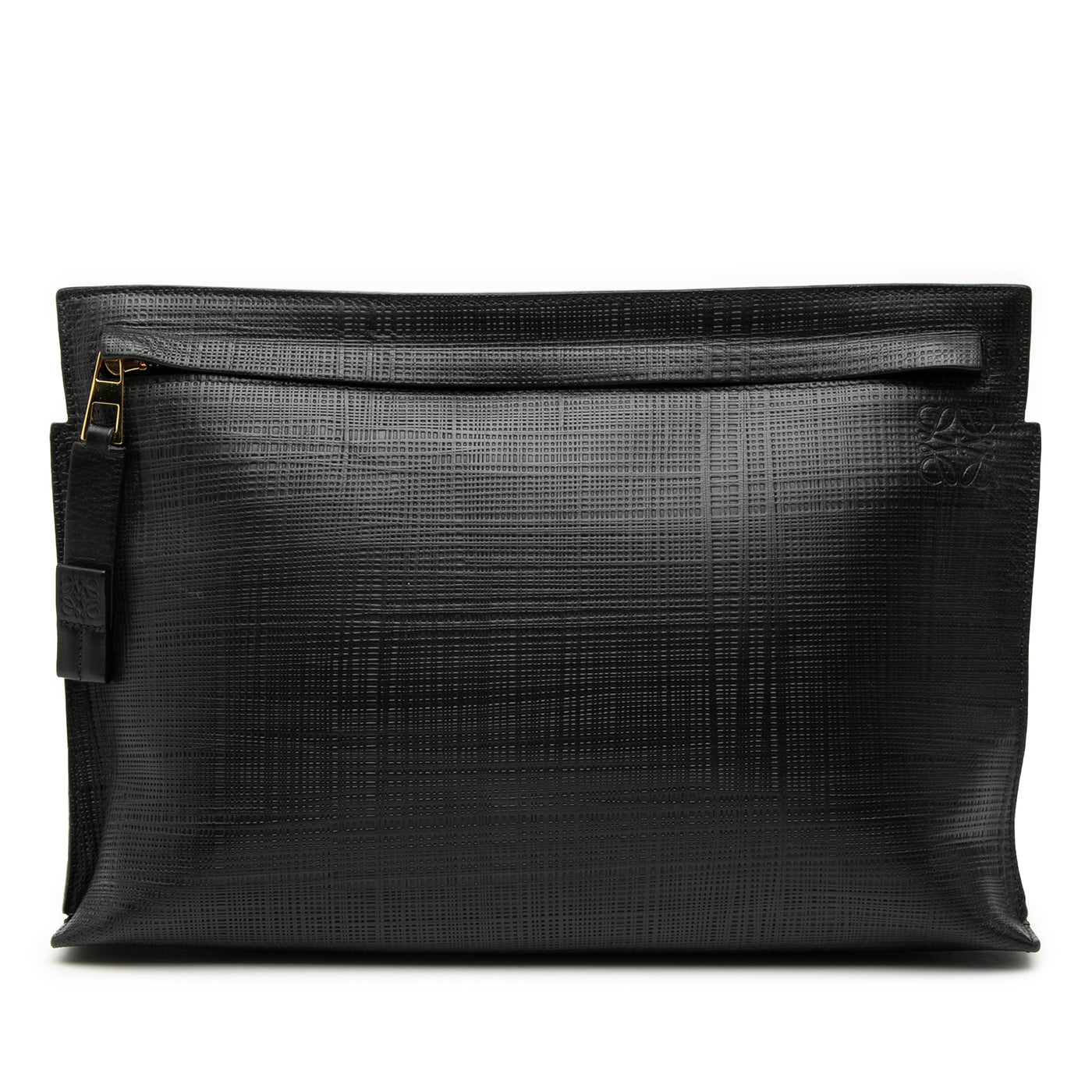 Leather Anagram T Clutch - Image 1