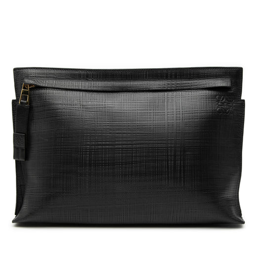 Leather Anagram T Clutch - Image 1