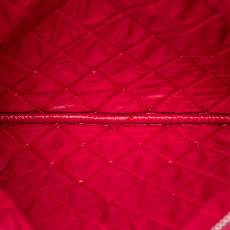 Small Quilted Patent O Case Clutch - Image 4