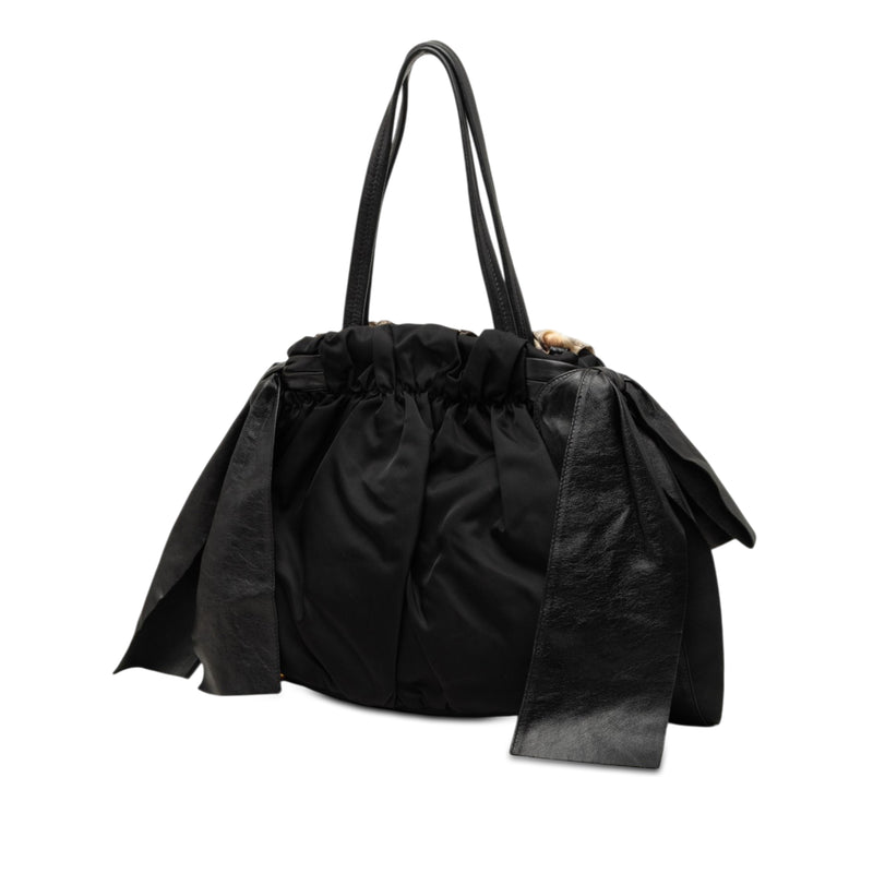 Tessuto Python Print Bow Satchel - Image 2