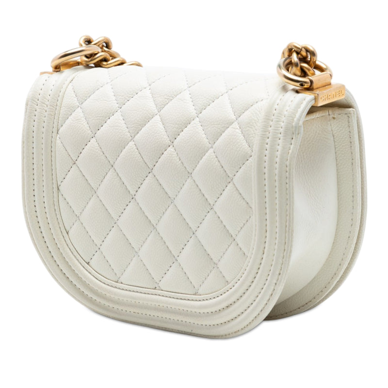 Mini Quilted Caviar Boy Messenger Bag - Image 2