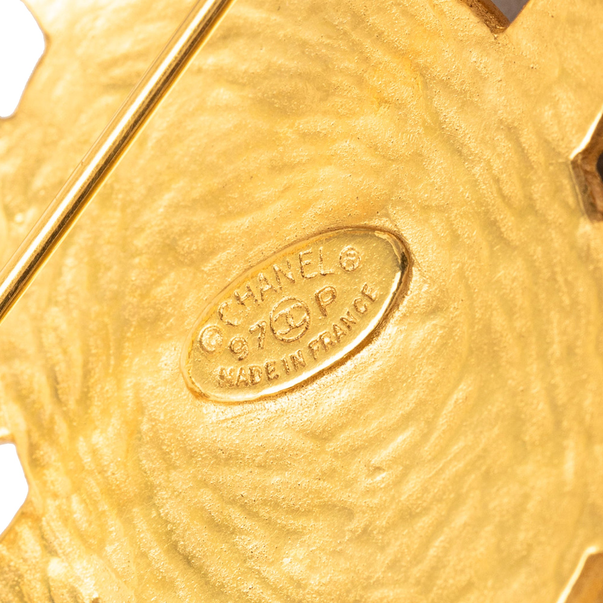 Gold Plated Gripoix Brooch - Image 3