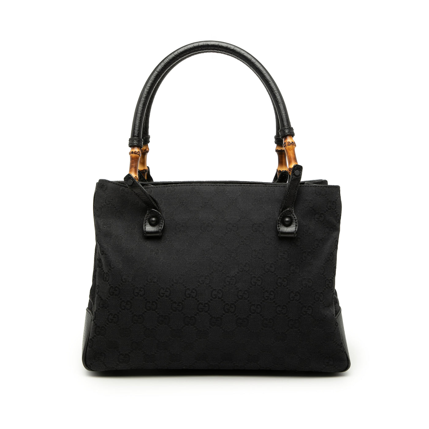 GG Canvas Bamboo Tote - Image 1