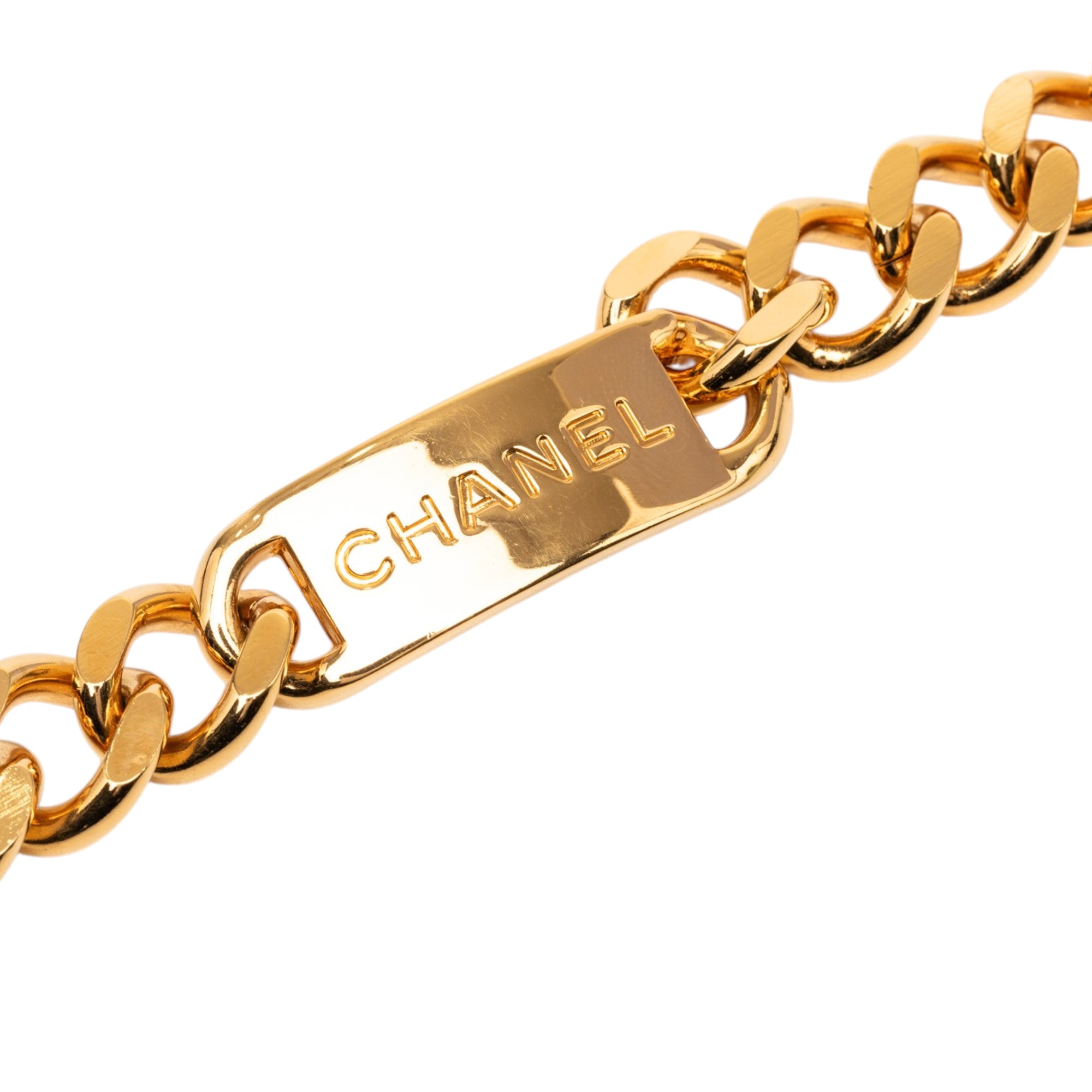 CC Gold Plated 31 Rue Cambon Medallion Chain Belt - Image 2