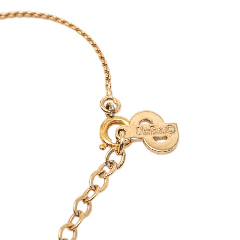 Gold Plated CD Logo Pendant Necklace - Image 4