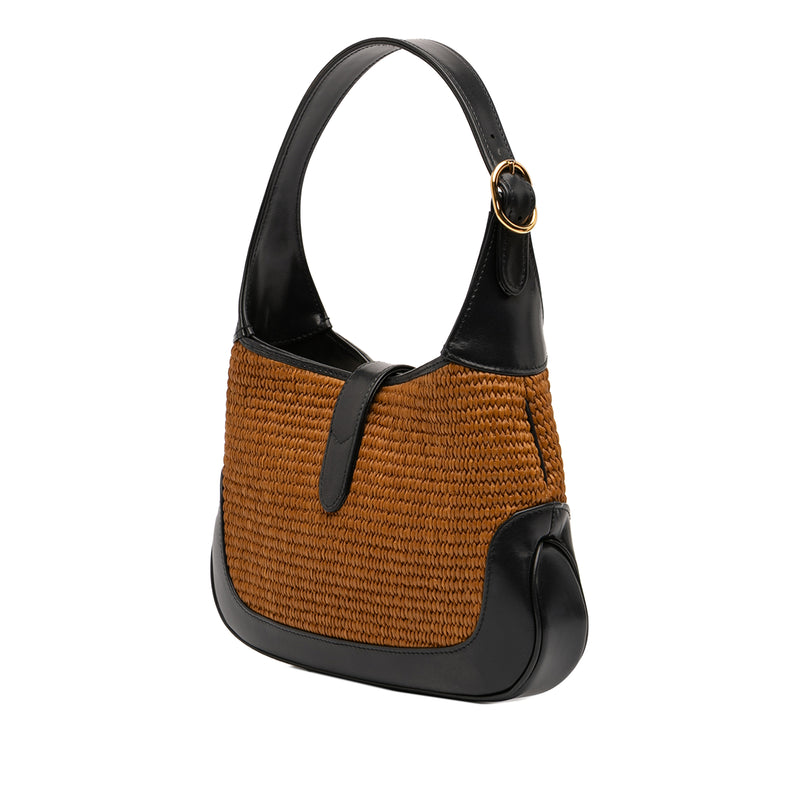 Small Bicolor Raffia Jackie 1961 Crossbody - Image 2