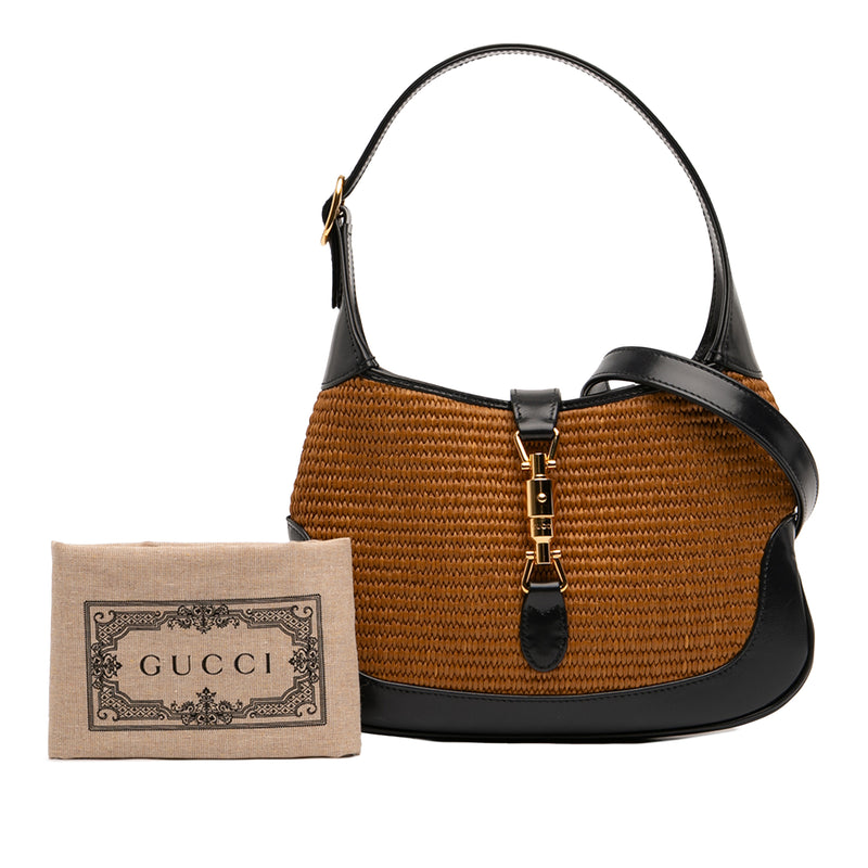 Small Bicolor Raffia Jackie 1961 Crossbody - Image 7