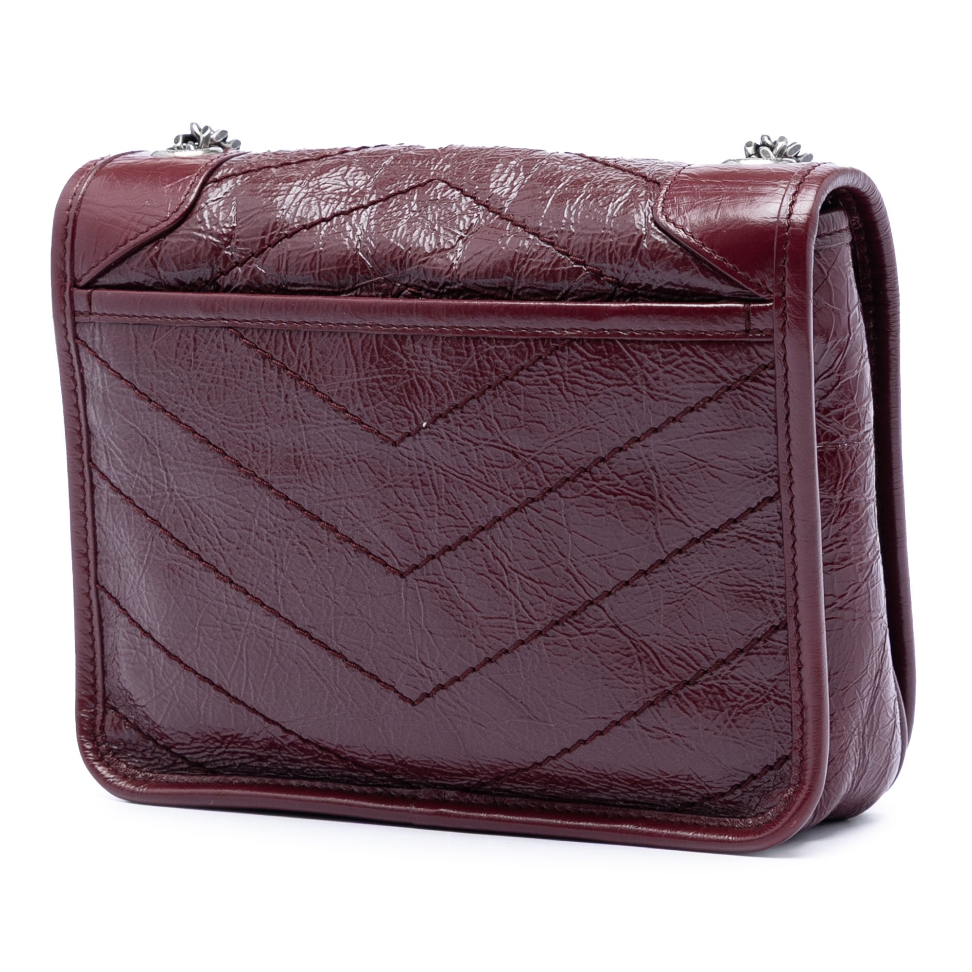 Crinkled Calfskin Niki Wallet on Chain - Image 2