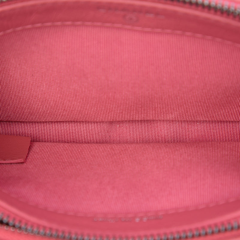 Quilted Aged Calfskin Gabrielle Double Zip Clutch with Chain - Image 4