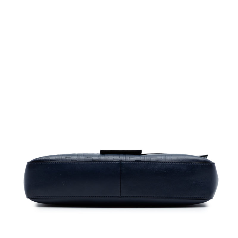 Large Zucca Embossed Leather Convertible Belt Baguette - Image 3
