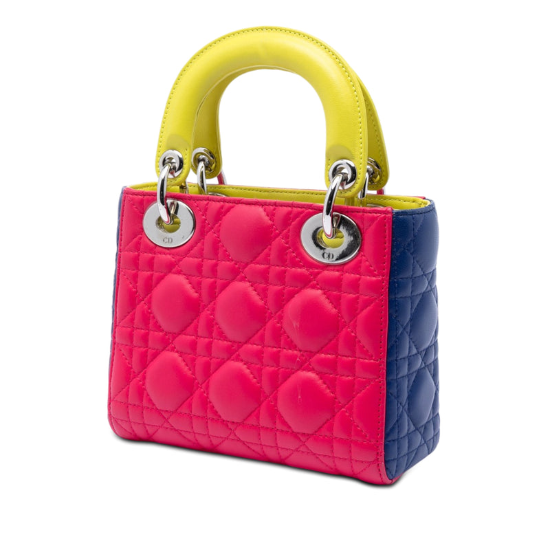 Mini Tricolor Lambskin Cannage Lady Dior - Image 2